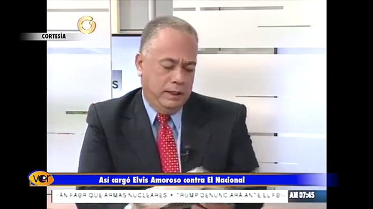 Así fue como Elvis Amoroso arremetió contra El Nacional