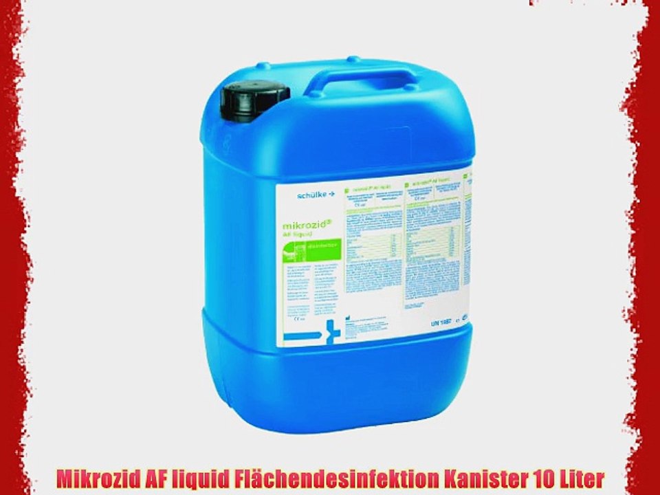 Mikrozid AF liquid Fl?chendesinfektion Kanister 10 Liter
