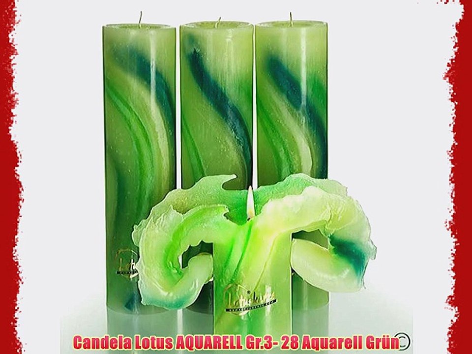 Candela Lotus AQUARELL Gr.3- 28 Aquarell Gr?n