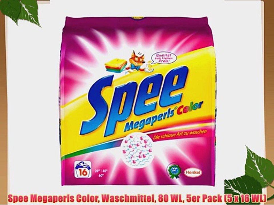 Spee Megaperls Color Waschmittel 80 WL 5er Pack (5 x 16 WL)