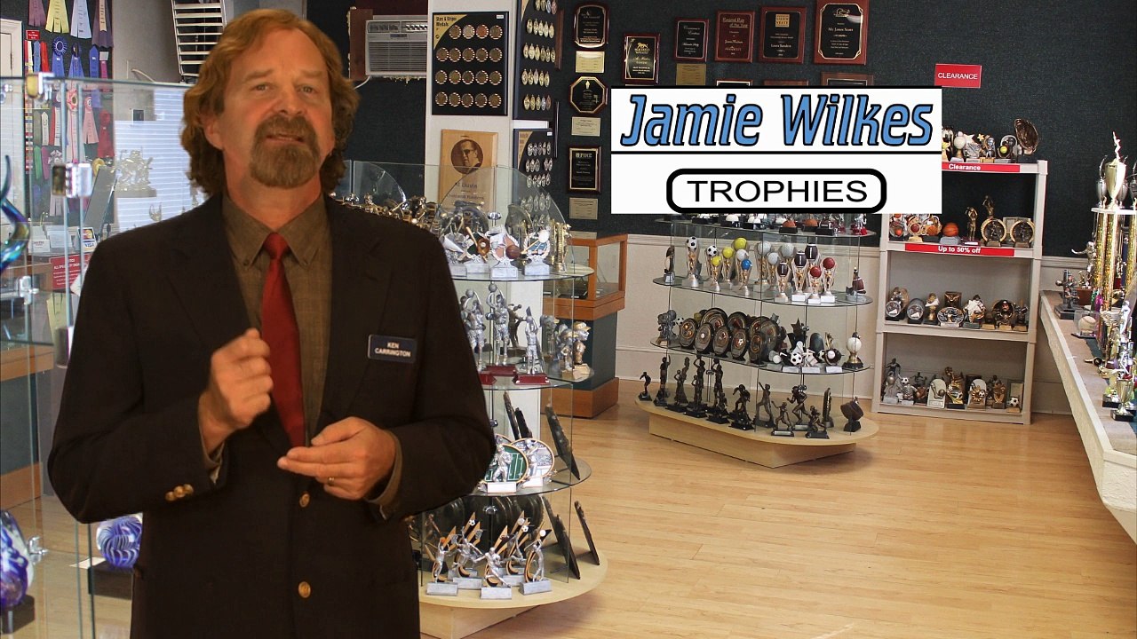 Bronze Plaques Jamie Wilkes Trophies Winston Salem NC