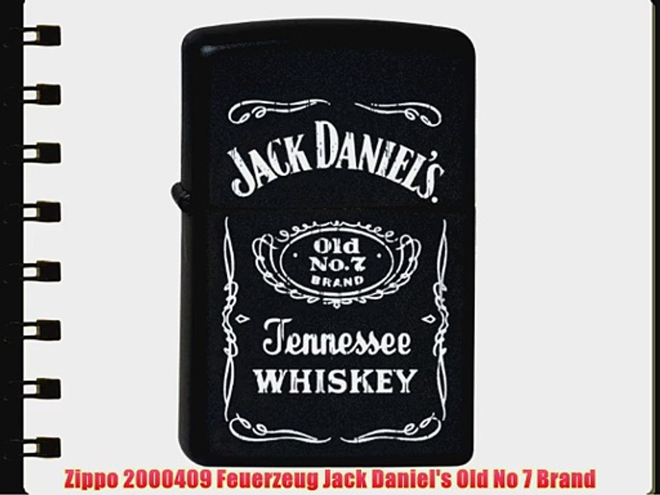 Zippo 2000409 Feuerzeug Jack Daniel's Old No 7 Brand