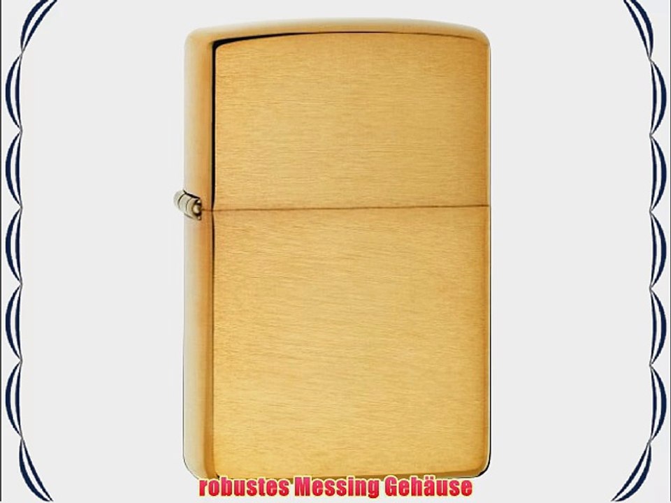 Zippo 1025004 Nr. 168 Armor Case Brass Brushed