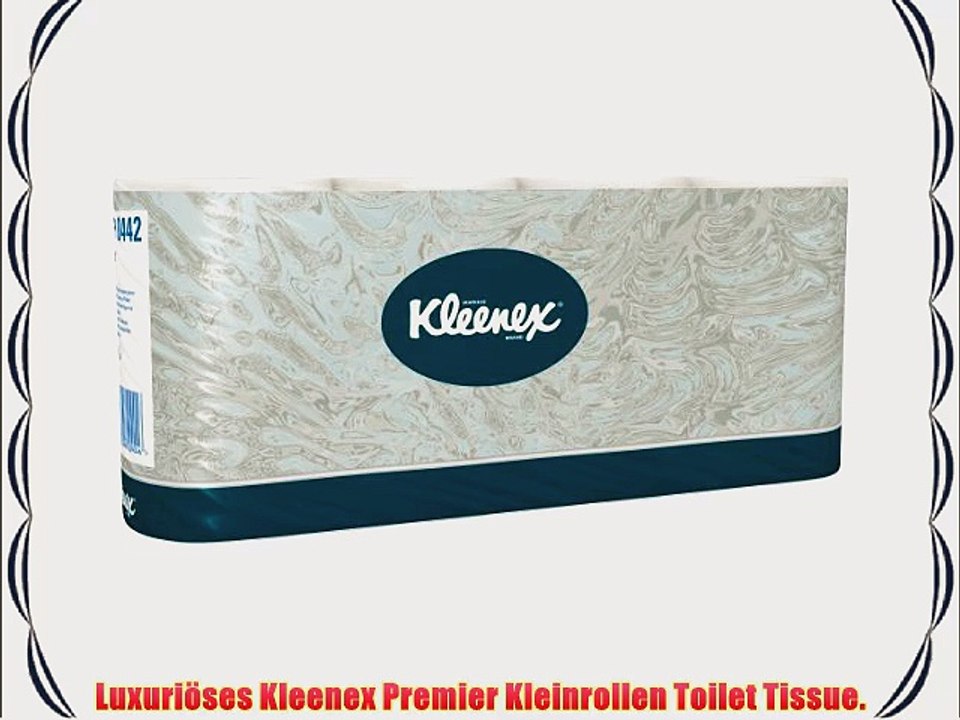 Kleenex Toilettenpapier Wei? Standard 8 Kleinrollen x 350 Bl?tter 8er Pack (8 x 8 Rollen)