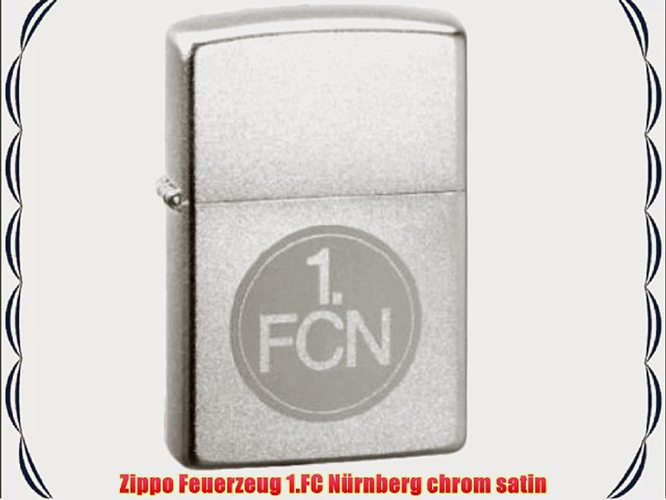 Zippo Feuerzeug 1.FC N?rnberg chrom satin
