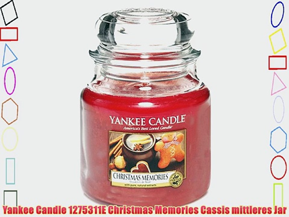 Yankee Candle 1275311E Christmas Memories Cassis mittleres Jar