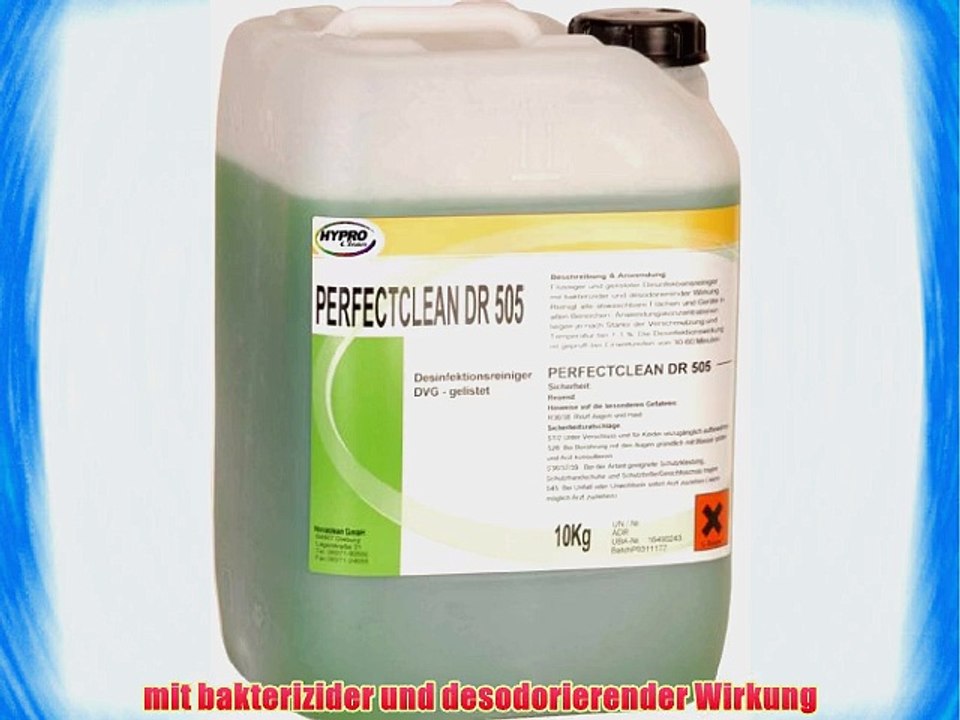 PERFECTCLEAN DR 505 - Desinfektionsreiniger mit Zitronenduft - 10 Liter