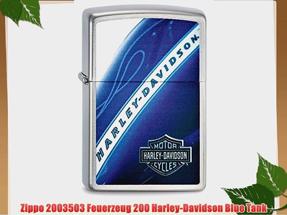 Zippo 2003503 Feuerzeug 200 Harley-Davidson Blue Tank