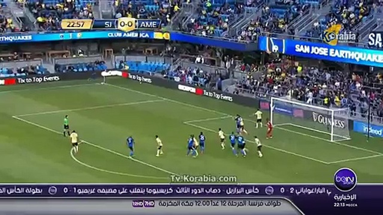 أهداف مباراة ( سان خوسيه إيرثكويكس vs كلوب أمريكا ) الكأس الدولية للأبطال