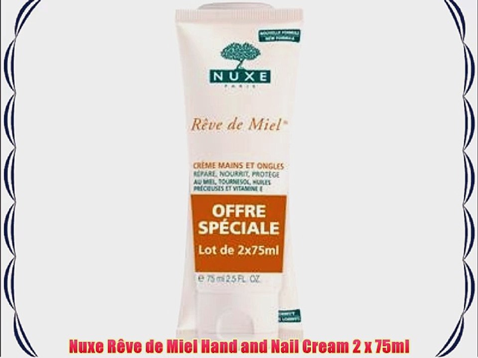 Nuxe R?ve de Miel Hand and Nail Cream 2 x 75ml