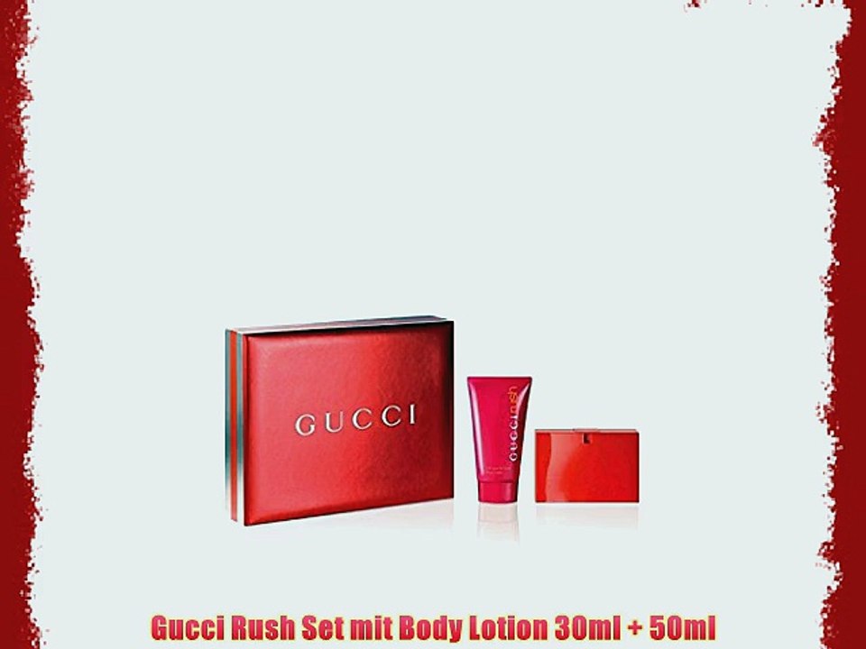 Gucci Rush Set mit Body Lotion 30ml   50ml