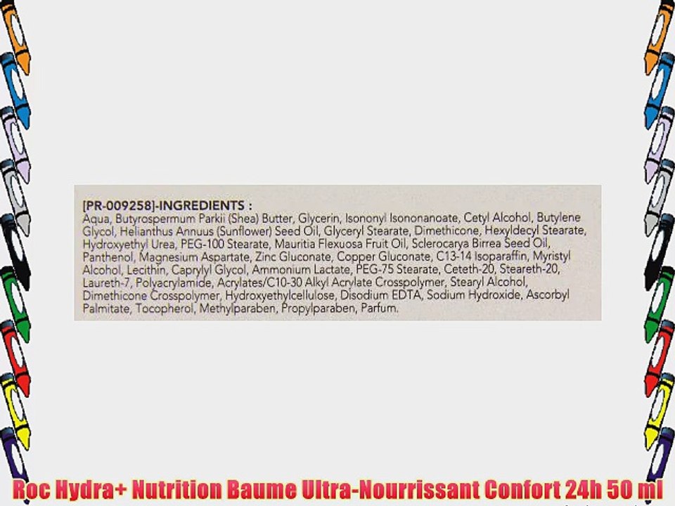 Roc Hydra  Nutrition Baume Ultra-Nourrissant Confort 24h 50 ml