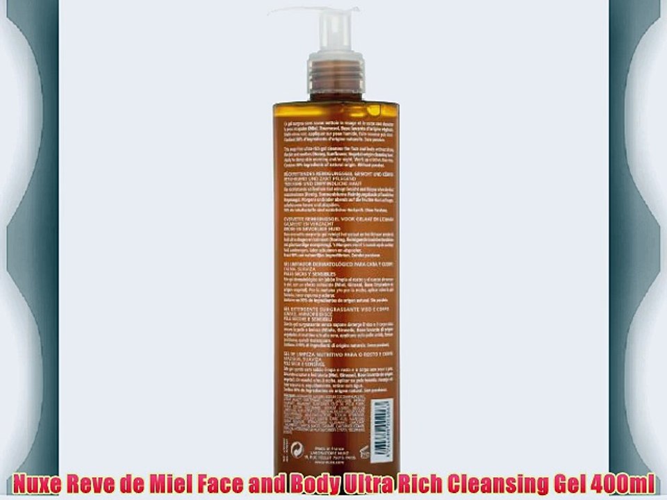 Nuxe Reve de Miel Face and Body Ultra Rich Cleansing Gel 400ml