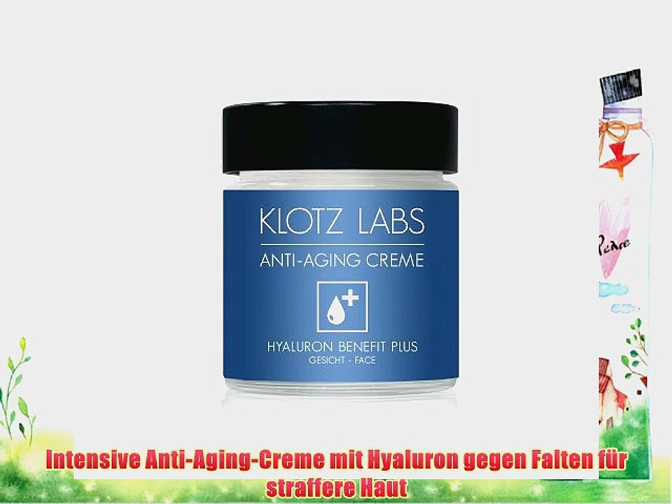 Klotz Labs Hyaluron Benefit Plus Anti-Aging Creme 1er Pack (1 x 60 ml)