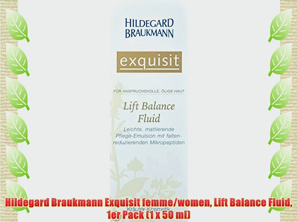 Hildegard Braukmann Exquisit femme/women Lift Balance Fluid 1er Pack (1 x 50 ml)