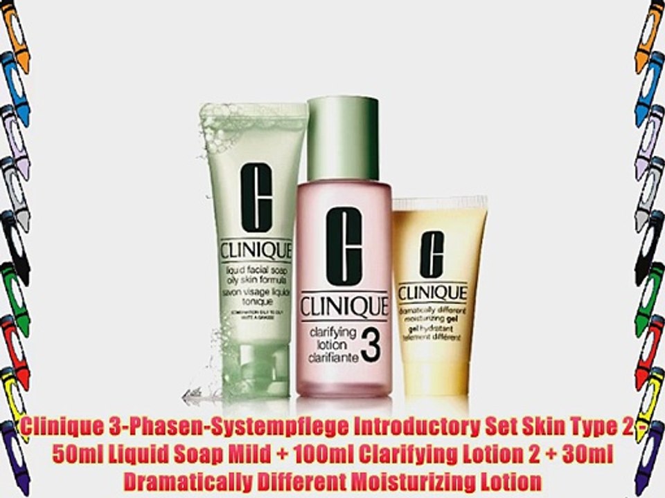 Clinique 3-Phasen-Systempflege Introductory Set Skin Type 2 - 50ml Liquid Soap Mild   100ml