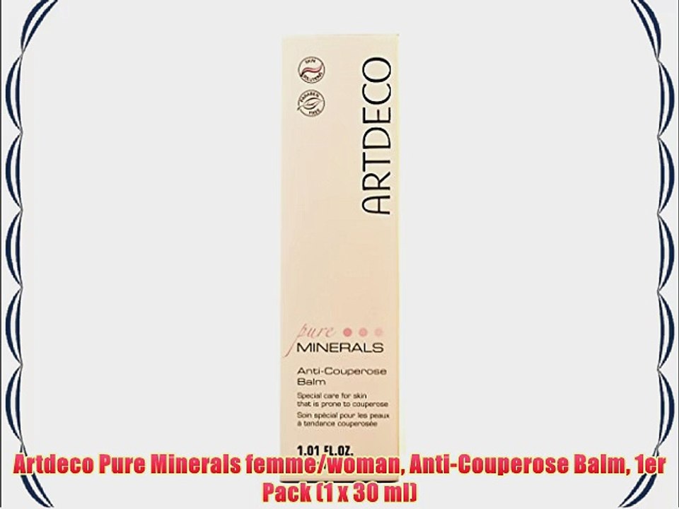Artdeco Pure Minerals femme/woman Anti-Couperose Balm 1er Pack (1 x 30 ml)