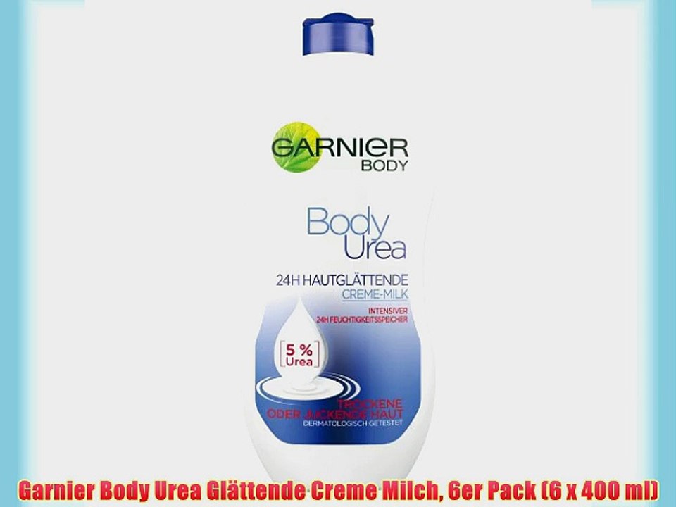 Garnier Body Urea Gl?ttende Creme Milch 6er Pack (6 x 400 ml)