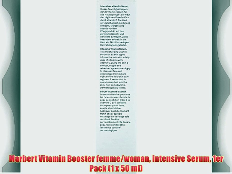 Marbert Vitamin Booster femme/woman Intensive Serum 1er Pack (1 x 50 ml)