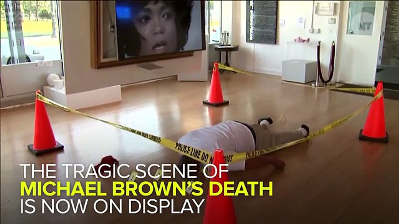 Michael Brown's Death Becomes A Controversial Art Exhibit.