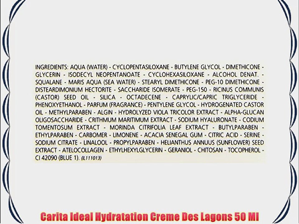 Carita Ideal Hydratation Creme Des Lagons 50 Ml