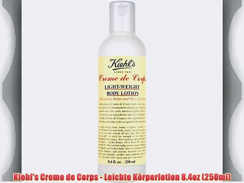 Kiehl's Creme de Corps - Leichte K?rperlotion 8.4oz (250ml)