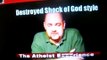 Atheist experience show embarrassed humiliated cowers from Christian caller