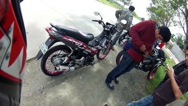 Honda XRM vs Yamaha MIO drag race