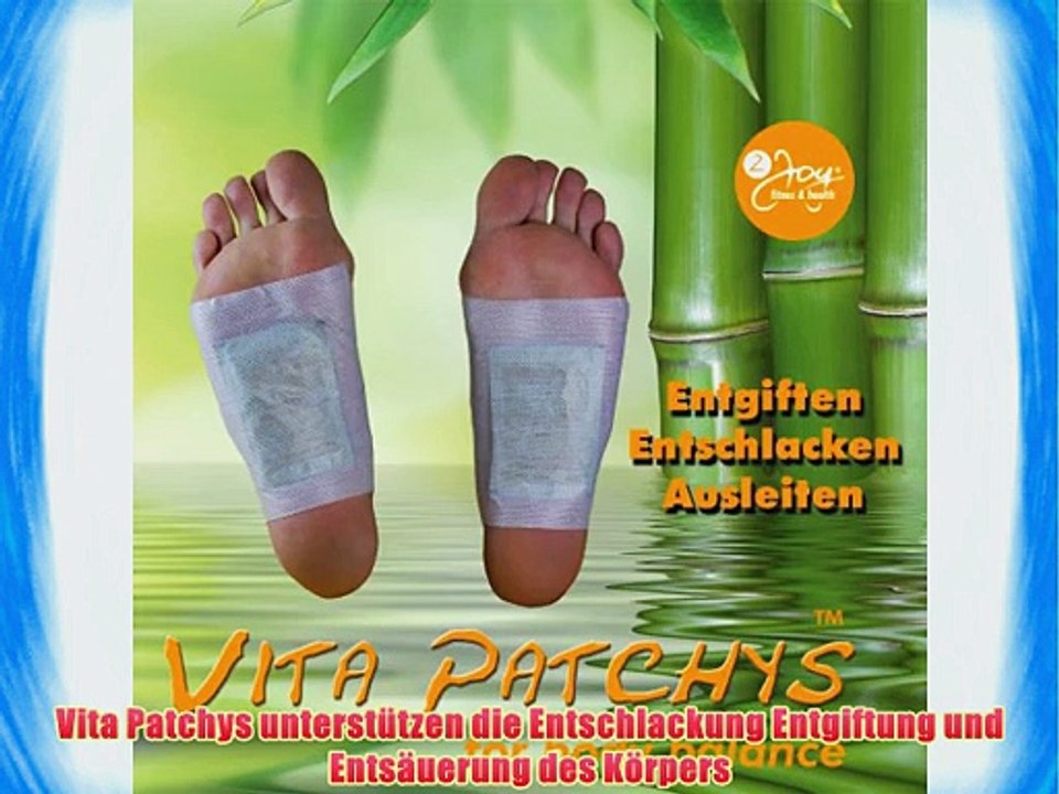 30 x Vita Patchy? Vitalpflaster Gold mit hochwertigem Turmalin Fusspflaster Pflaster Pad Entgiften