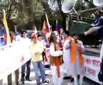 【チベット】中国への抗議　インド編２　[Tibet] protest movement in India