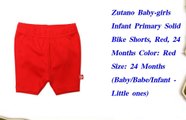Zutano Baby girls Infant Primary Solid Bike Shorts