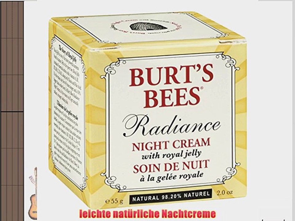 Burt's Bees Radiance Night Cream with Royal Jelly Nachtcreme 55 g