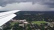 Southwest Airlines Boeing 737-300 (733) landing into Houston-Hobby Airport during a thunderstorm