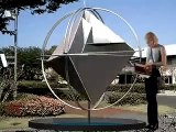 a kinetic sculpture, a kinetic fountain