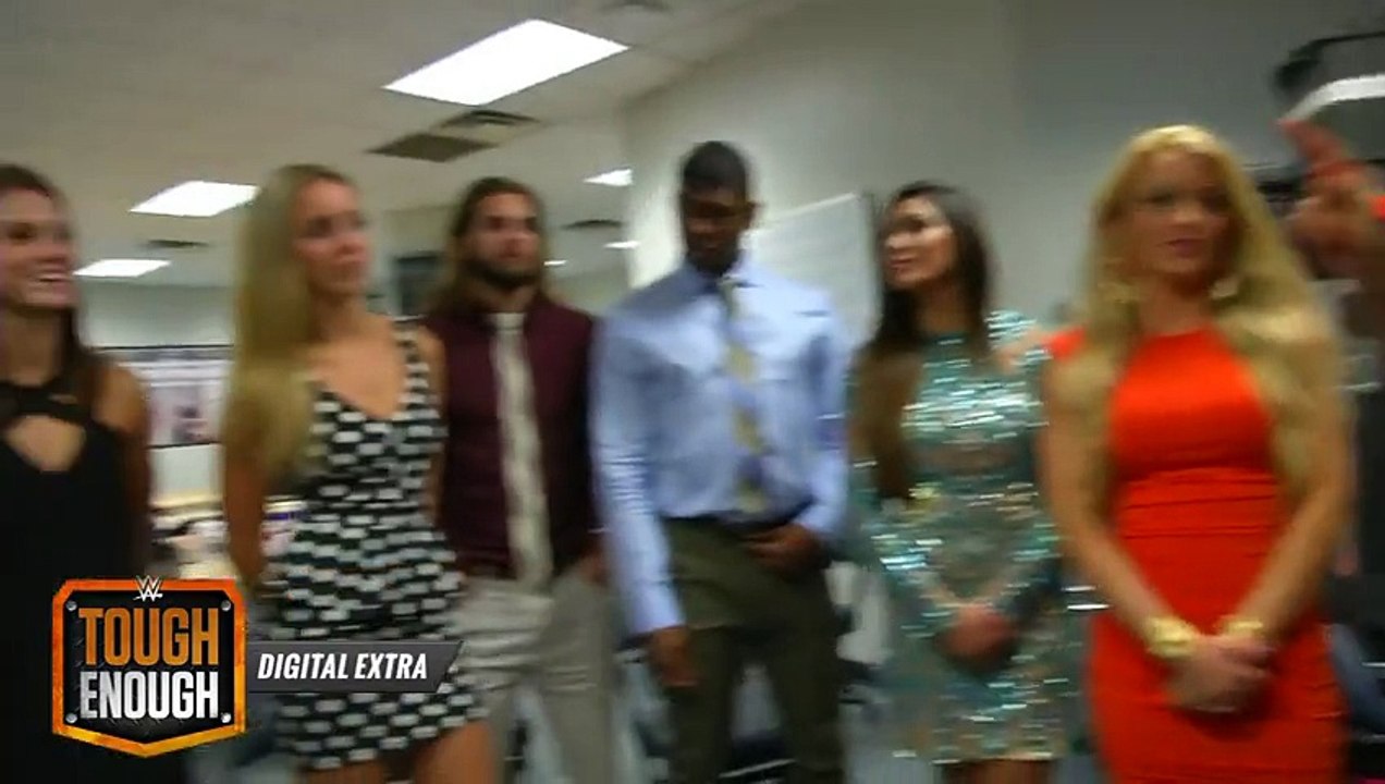 The Bella Twins meet the Tough Enough competitors- WWE Tough Enough Digital Extra, July 13, 2015