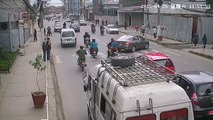 Kathmandu Nepal Earthquake Traffic Camera CCTV caught on camera April 25 2015 11:51 AM