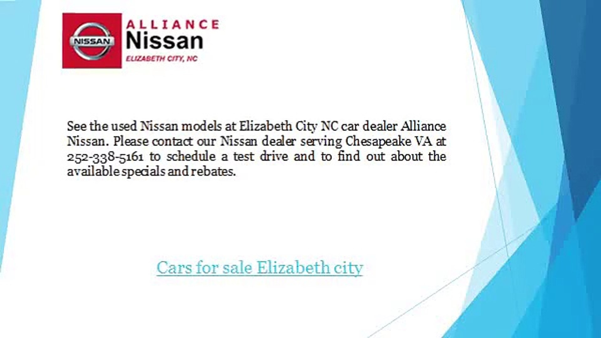 Nissan Dealers In Va >> Used Cars For Sale In Elizabeth City Nissan Dealers In Va >> Used Cars For Sale In Elizabeth City