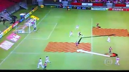 Paolo Guerrero y la ocasión que tuvo en Flamengo vs Náutico