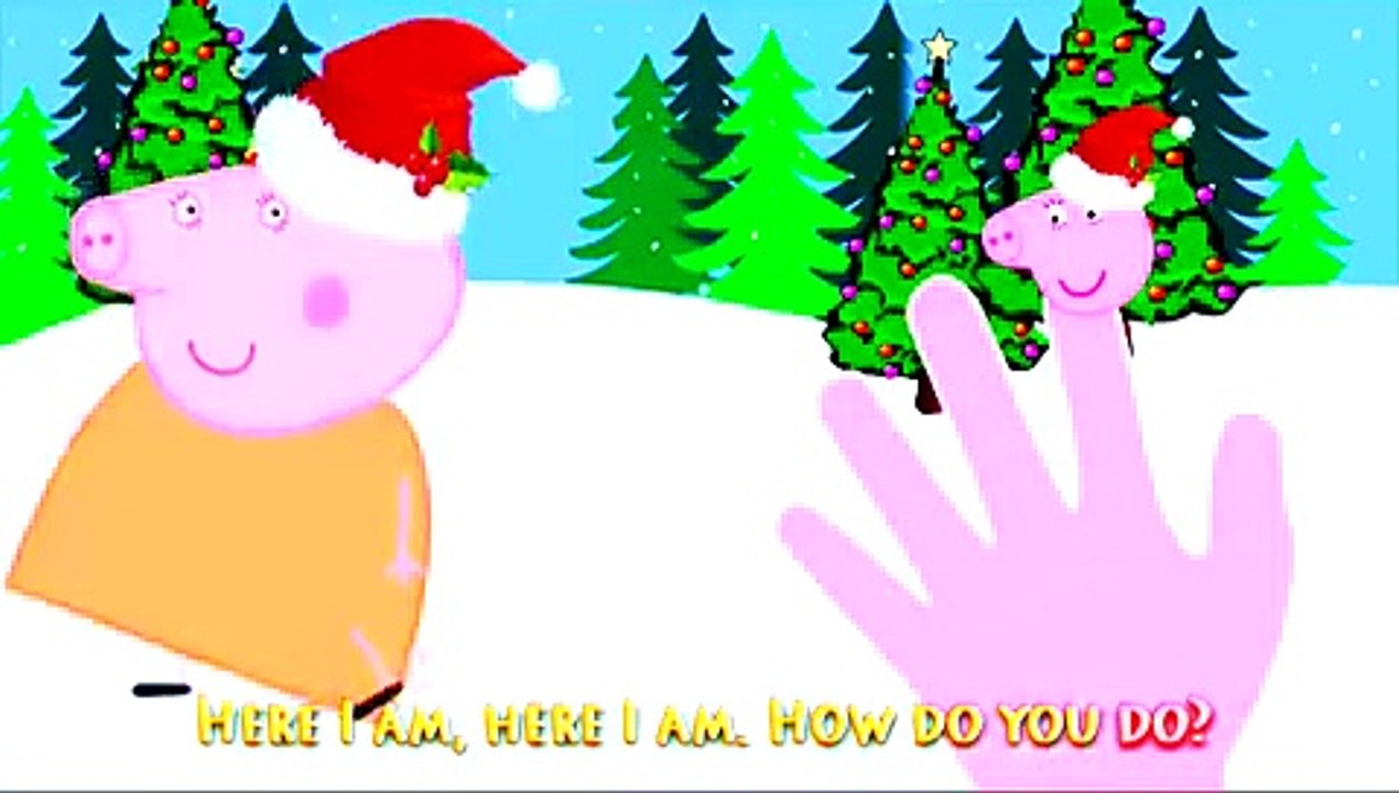 Peppa Pig Christmas Finger Family Cartoon   Nursery Rhyme   Full Animation HD DANCING