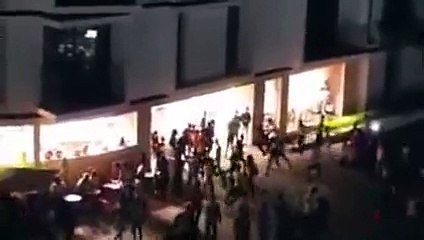 هجوم على  مول آنفا بلاس البيضاءبالصوت والصورة