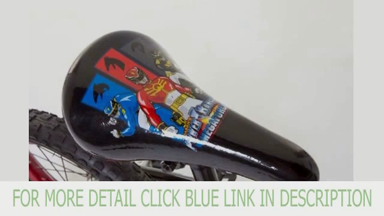 Explore Power Rangers Boy's 16-Inch Mega Force Bike, Black and Red 2015