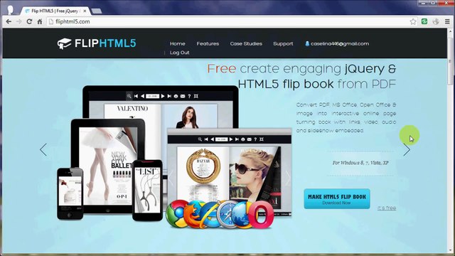 Free PDF jQuery flipbook- The Most Powerful and Responsive jQuery Flipbook Publisher