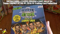 UK PREMIERE ☆ unboxing CARRY BOX ☆ topps CRICKET ATTAX 2014_15 IPL ☆ opening