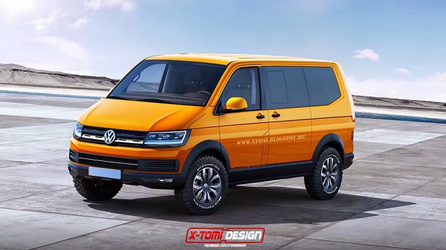 Volkswagen T6 Multivan & Transporter Concept rendered by X-Tomi Design slide