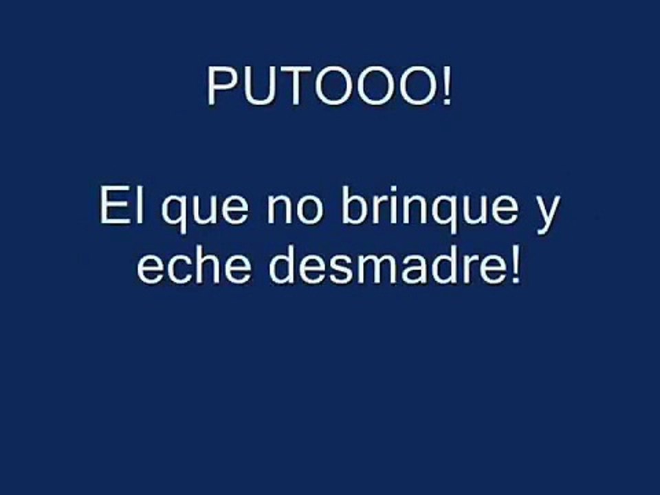 Molotov - Puto con letra