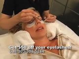 see how xtreme lashes eyelash extensions are applied
