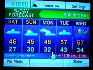 Wii Channel Reviews: Forecast Channel