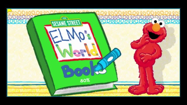 Sesame Street Elmos World Books Cartoon Animation PBS Kids Game Play Walkthrough