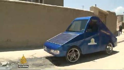 Afghanistan rolls out its first solar-powered car