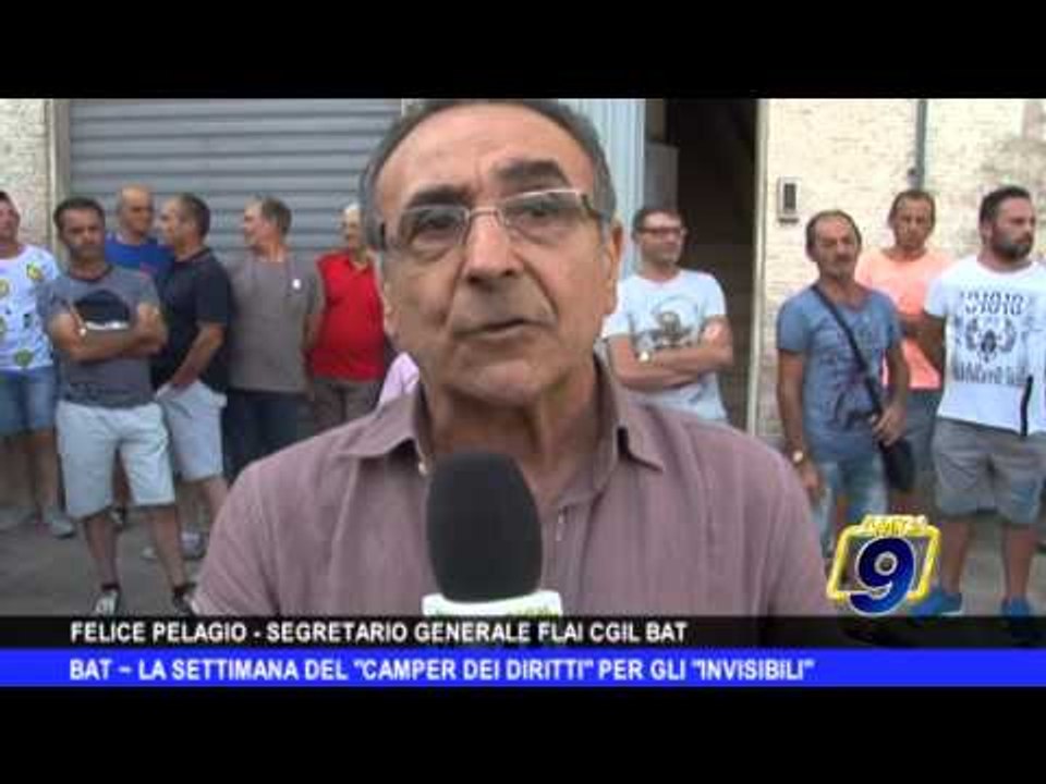 BAT | La settimana del 'Camper dei diritti' per gli 'invisibili'